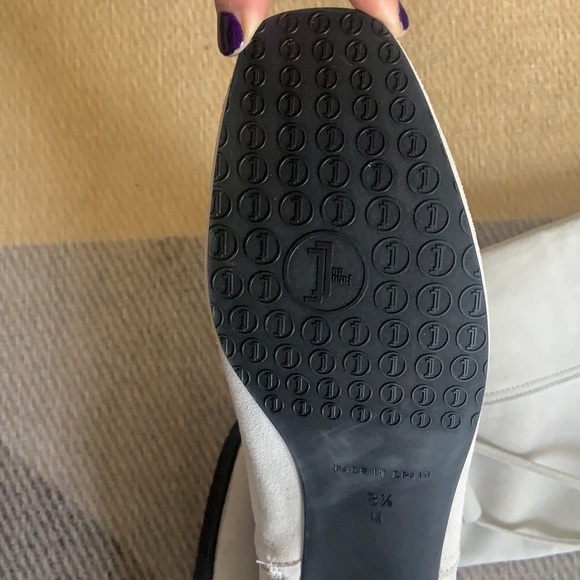 NWT Jon Josef Nelly Boots Knee High White Suede size 7.5 Trending Fairy Boho - Picture 3 of 5